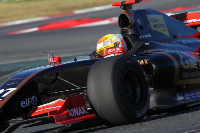 Marco Sørensen var hurtigst i Barcelona.
(Foto: F Renault)